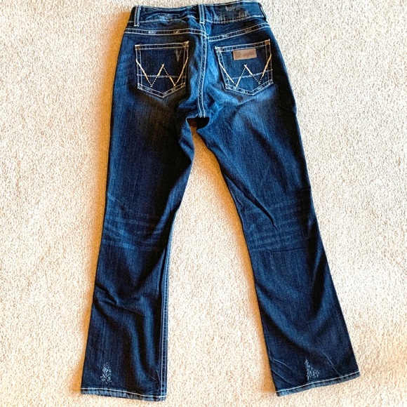 Wrangler Premium Patch Boot Cut Jeans - Picture 1 of 10